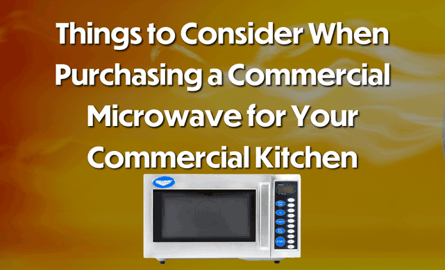 commercial microwave